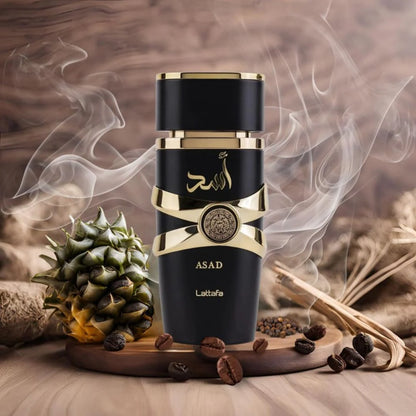 Asad & Asad Zanzibar Eau de Parfum Sprays 100ml (3.4 oz) by Lattafa (Bundle)