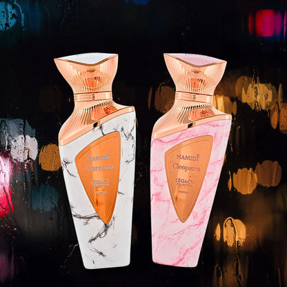 Legacy Cleopatra & Legacy Merneith Eau de Parfum Sprays 100ml (3.4 oz) by Hamidi (Bundle)
