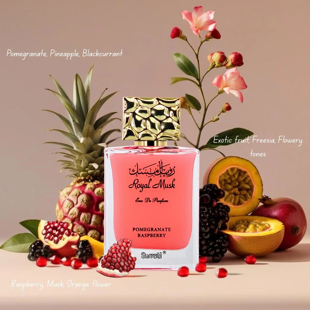 Royal Musk Pomegranate Raspberry by Surrati – Eau de Parfum 100ml