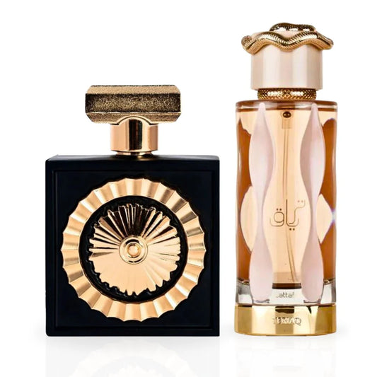 Nebras & Teriaq Eau de Parfum Sprays 100ml (3.4 oz) by Lattafa Pride | Luxury Perfume Bundle