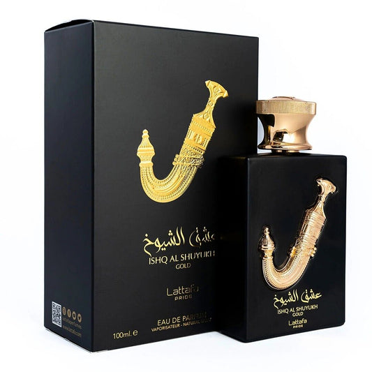 Ishq Al Shuyukh Gold Eau De Parfum - 100mL (3.4 oz) by Lattafa Pride