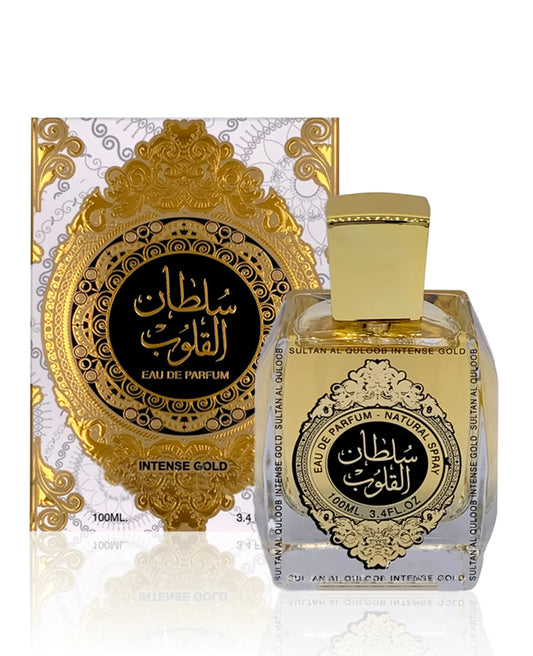 Sultan Al Quloob Intense Gold EDP (100ml) spray perfume by Ard Al Zaafaran